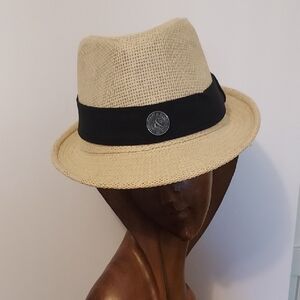 Straw Fedora Beige Aspen Food and Wine Classic
